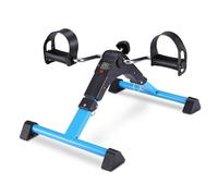 Desktop Bicycle Pedal Exercise Machine, Indoor Elderly Rehabilitation Training , Foldable Mini Fitness Bike for Leg and Arm Exercises Portable Pedal Exerciser(Blue)