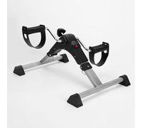 Desktop Bicycle Pedal Exercise Machine, Indoor Elderly Rehabilitation Training , Foldable Mini Fitness Bike for Leg and Arm Exercises Portable Foot Exerciser(Silver)