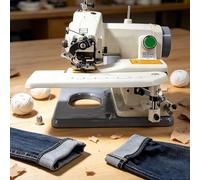 Desktop Blind Stitch Sewing Machine,Portable Sewing Machine Blind Stitch Hemming Machines,Alterations Hem Pants Dressmaker Sew Machine,1200 Stitches per Minute 3-8mm Stitch Length