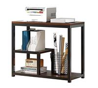 Desktop bookshelf Desktop Storage Organizer Display Shelf Book Rack - Office Desk Bookshelf, Desktop Bookshelf Organization Rack, Wood Metal Storage Display Organizer Shelf, for Office Living Room Kit