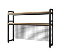 Desktop bookshelf Desktop Storage Organizer Display Shelf Book Rack - Small Desktop Bookshelf, 2-Tier Multipurpose Computer Desktop Bookcase, Adjustable Wood and Metal Display Shelf Organizer Rack ( C