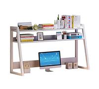 Desktop bookshelf Office Desk Bookshelf, Desktop Storage Organizer Display Shelf Book Rack, Worktop Desk Organizer Wood Metal, Freestanding Desk Stand, for Kitchen Office Bathroom Shelf Attachment ( C