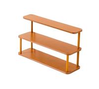Desktop Bookshelf Small Open Three-Layer Storage Rack Office Density Board Desktop Bookshelf