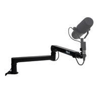 Desktop Boom Microphone/Camera Stand - Adjustable Full Motion Arm for Ultimate Mic and Camera Placement - Compatible with 3/8", 5/8", and 1/4" Mounts