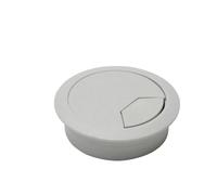 Desktop Cable Hole Cover 1/2/4pcs Wire Hole Cover Outlet Port Table Computer PC Desk Round Cable Grommet Line Holder White Black Redbrown 50mm/60mm/80mm(Light Grey 60mm,1pcs)