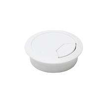 Desktop Cable Hole Cover 1/2/4pcs Wire Hole Cover Outlet Port Table Computer PC Desk Round Cable Grommet Line Holder White Black Redbrown 50mm/60mm/80mm(White 80mm,1pcs)