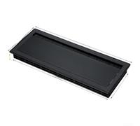 Desktop Cable Tidy Box 30cm Aluminum Alloy Construction(black lid)