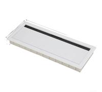 Desktop Cable Tidy Box 30cm Aluminum Alloy Construction(White lid) | Aluminum alloy body, dust-proof brush strip, keeps debris out, 30cm length, wear resistance