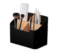 Desktop Caddy - 5.71x3.54x4.61 Inches 14.5x9x11.7cm 190g Remote Holder, Storage Box, Waterproof 4 Compartment Desk Tidy With ABS Wood Dividers | Space-Saving Tabletop For Mobile Phones & Med