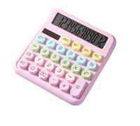 Desktop Calculator,12 Digit Cute Colorful Round Buttons Counter,Aesthetic Button Calculator | For Office Desk Home School Classroom College Work Business Travel Shopping