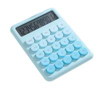 Desktop Calculator 12 Digit Large Display Big Round Button Cute Gradient Colored with Quiet Operation Professional Reliable ABS for Office School Home Students Accountant