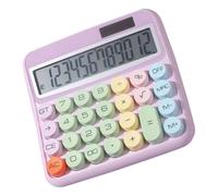 Desktop Calculator, 12 Digits Large LCD | ABS Material with 15 Degree Tilt, 220g, Colorful Big Button Electronic Machine for Accounting, Finance, School, Business, BA