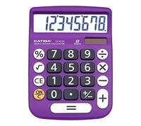 Desktop Calculator 8 Digit with Large LCD Display and Sensitive Button, Solar and Battery Dual Power, Standard Function for Office, Home, School, CD-8185(Violet)