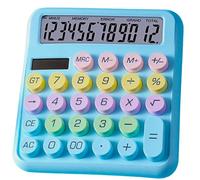 Desktop Calculator Cute Candy Color - 12 Digit Standard Basic Calculator-, Dopamine Color Design, As a Gift for Colleagues, Kids,Classmates