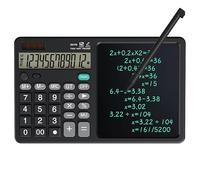 Desktop calculator, financial accounting, arithmetic, office writing, draft memo, handwriting board (Black)