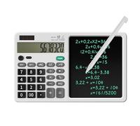 Desktop calculator, financial accounting, arithmetic, office writing, draft memo, handwriting board (White)