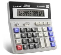 Desktop Calculator Large LCD Display 12-Digit Big Number, Large Keys Standard Calculator for Office Business Home