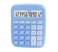 Desktop Calculator with 12 Digit Large LCD Display and Big Button Keyboard - Silent Operation Battery Powered Numerical Computing Tool for Office Accounting and Educational (Blue)