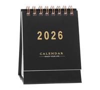 Desktop Calendar 2025 2026 - Table Planner Calendar for Daily Scheduling | Paper Pages with Stable Base, Compact Date Tracking, Organizer for Office Study Home Work Planning