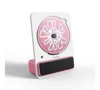 Desktop CD Player with Bluetooth Connectivity, Remote Control, and Dual Speakers for Home and Office Use