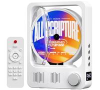 Desktop CD Player with Speakers, Oilsky CD Players for Home, Bluetooth 5.3 CD Player with Hi-Fi Stereo Sound,Remote Control,LED Display,Dust Cover,Supports CD/Bluetooth/TF Card/AUX for Home