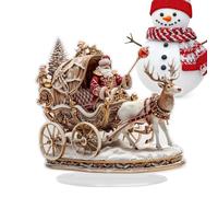 Desktop Christmas Decorations,2D Acrylic Santa Claus Reindeer Table Figures - Multi-functional Home Accent for Holiday Indoor Outdoor Yard Bedroom Living Room Family Gatherings