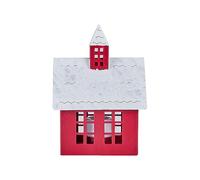 Desktop Christmas House Candle Not Included Christmas Decoration for Christmas Eve (A, One Size)