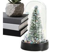Desktop Christmas Light with Base LED Elk Tree Warm Lighting Home Decor | Christmas Holiday Figure Lighting for Desk Table Shelf Mantle Indoor Bedroom Living Room Office Farmhouse Winter