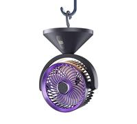 Desktop Circulating Fan - USB Rechargeable Desk Air Circulation Fan - Hangable Air Freshener 100-Speed Summer Equipment for Dorm Bedside Reading Working Bedroom