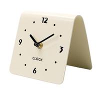 Desktop Clock - Quiet Acrylic Tabletop Clocks, Battery Powered Mini Home Decoration, Elegant Design for Peaceful Ambience, Reliable Noiseless Mechanism | Table Clock for Shelf, Kitchen, Living Room