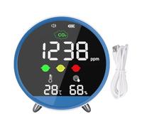 Desktop CO2 Detector 400-5000ppm High Accuracy Indoor CO2 Tester with Temperature and Humidity Display 1.5s Sampling
