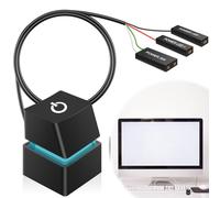 Desktop Computer Power Switch: Desktop PC Computer Power Button Switch, Computer Desktop Switch, External Remote Start PC Motherboard Power On Off Switch with LED Light Extension Cable 2M