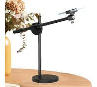 Desktop Content Creator Tool - Overhead Ring Light, Tripod Mount | USB Powered Lighting, LED Fill Light with Phone Holder for Streaming, Video, Classes, Tutorials, TikTk and Zoom Call