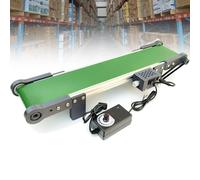 Desktop Conveyor Belt,10 * 100CM Automatic Small Conveyor Belt with Forward, Reverse and Pause Functions, Improves Work Efficiency for Food Processing, Product Packaging(