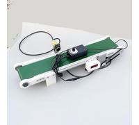 Desktop Conveyor Belt, 10 x 100 cm Small Conveyor for Cargo with Automatic Counter, Adjustable Speed 1.8-7.6 cm/s, 116 RPM, Ideal for Popular Science Experiments