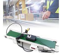 Desktop Conveyor Belt70cm Conveyor DC 12V Mini Belt Conveyor with Speed Controller 0-167RPM Automatic Conveyor Belt Max. 11LBS Mini Cargo Lane for Packaging Factory Production Line