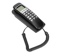 Desktop Corded Landline for Home, Wall Mountable Telephone with LCD Display Caller ID and Calendar, for Home Office Hotel (black)