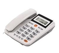 Desktop Corded Landline Phone Big Button Corded Telephone for Elderly Seniors Phone with LCD Display Flash/Redial/Hands Free Functions Dual Ports for The Switch for Home Hotel Office Bank Call