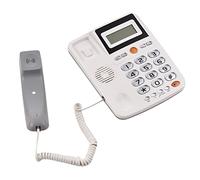 Desktop Corded Landline Phone Big Button Corded Telephone for Elderly Seniors Phone with LCD Display Flash Redial Hands Functions Dual Ports for the Switch for Home Hotel Office (Black) (Red) (White)