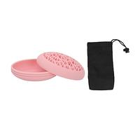 Desktop Cosmetic Brush Drying Holder Organizer Rack Soft Silicone Makeup Brush Cleaning Mat for Women and Makeup Artists Home Powder Rooms Cosmetics Store (Pink)