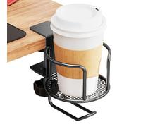 Desktop Cup Holder with Clamp - Rotating Cup Holder with Holder for Desktop Headphones, Desktop Coasters for Cups, for Bottles and Thermal Cups at Home, Office,