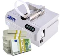 Desktop Currency Bundling Machine for Banknotes and Cash, Cross Tying Strapping Wrapper for Efficient Money Handling