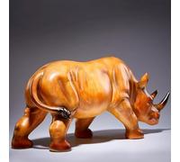 Desktop Decoration Figurine - Art Statue, Rhinoceros Table Statue Sculpture, Great Gift Wild Life Figures, Animal Home Ornaments, Decorations For Living Room Party