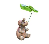 Desktop Decoration Figurine - Art Statue, Turtle Shaped Statue, Sculpture Of A Turtle Holding A Leaf, Fish Tank, Water Tank, Flower Pot Decoration, Resin Crafts, Creative Statues