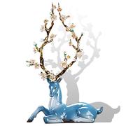 Desktop Decoration Figurine - Porcelain Sika Deer Reindeer Crafts, Animal Elk Home Decor, 10 Inch Tabletop Art Statue, Collectible Decor For Living Room Party Decorations