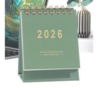 Desktop Desk Calendar 2025-2026 - Small Table Calendars, Decorative Planning Calendar with Monthly Overview, Daily Task Scheduling Supply for Home Study Bedroom Office Workplace Nightstand