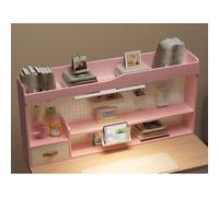 Desktop Display Shelf and Hutch Top, Wooden Desk Organizer for Office Storage and Organization
