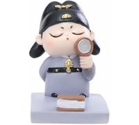 Desktop Display Stand Desk Accessory Resin Period Character Figurine Mobile Phone Holder Upright Support Ornament Suitable for Study Dorm Living Room Office Decor, Di RenjieDurable and Fashion