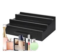 Desktop Display Stand - Wooden Perfume Organiser, 3-Tier Perfume Holder | Display Shelf Riser with Drawer Storage, Decorative Wooden Fragrance Organiser, Cologne Storage Rack for Organis