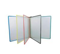 Desktop Document Organizer, Flip Chart File Holder for Desk, Wall Mountable PVC Poster Display Stand for Office, Classroom, Hotel Front Desk